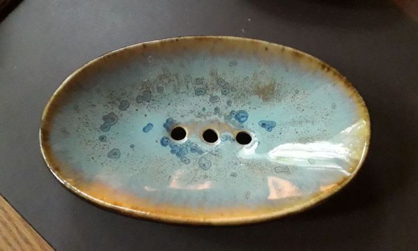 Seifenschale Handmade türkis
