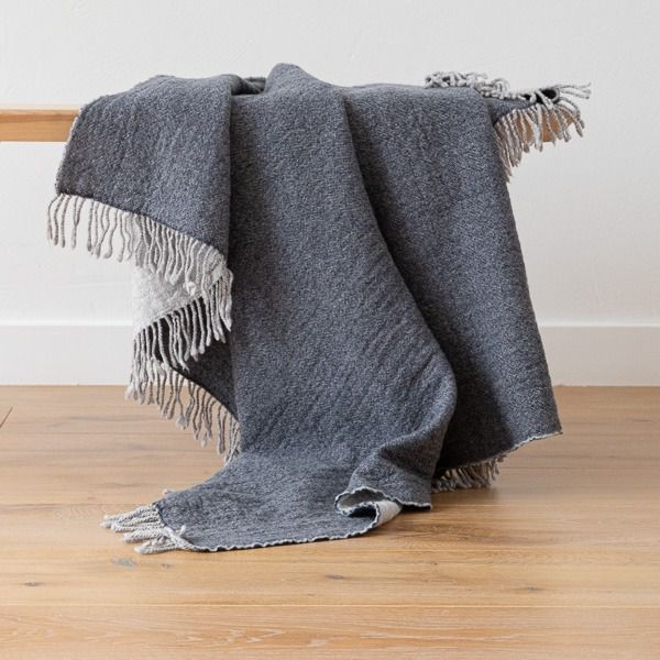 Wollplaid Marcus Denim 130x180cm